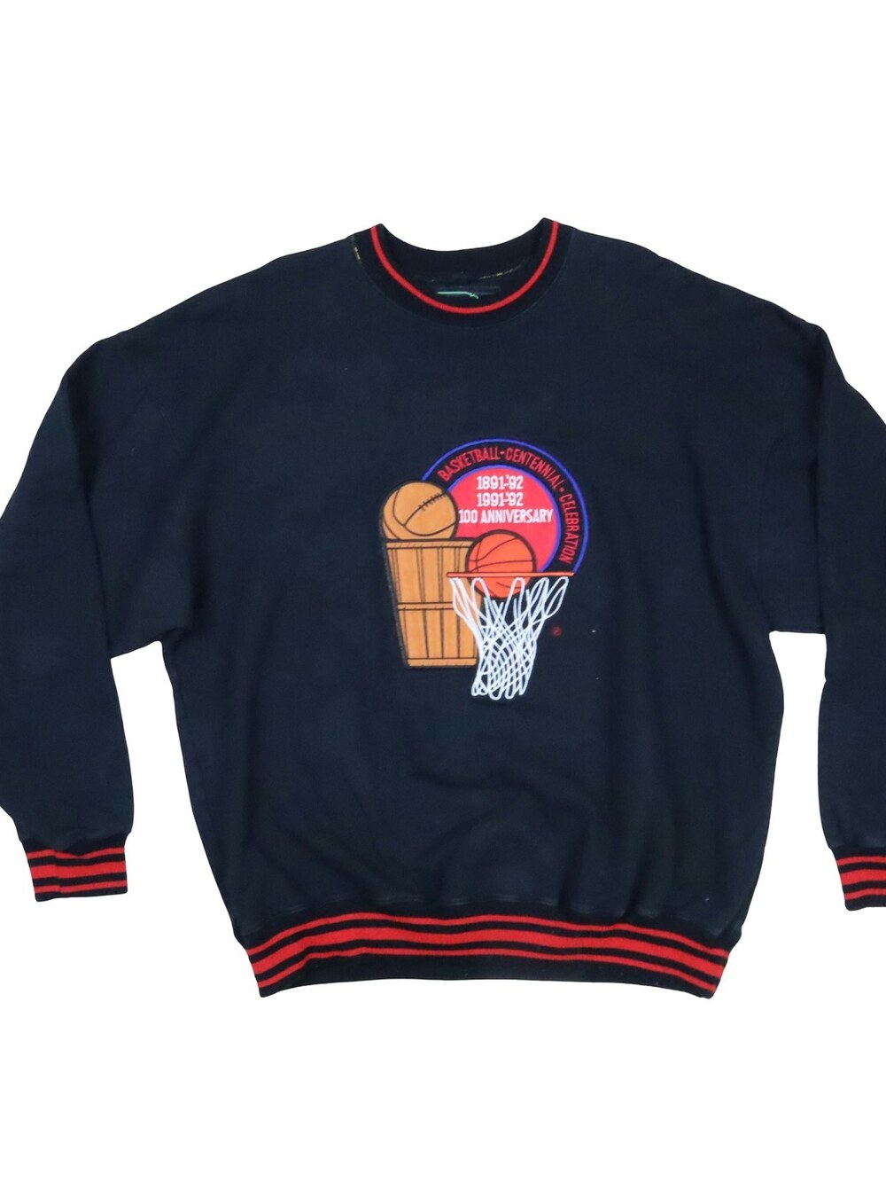 Vintage Basketball Centennial 100 Anniversary Pullover Sweatshirt 1990s Men's XL